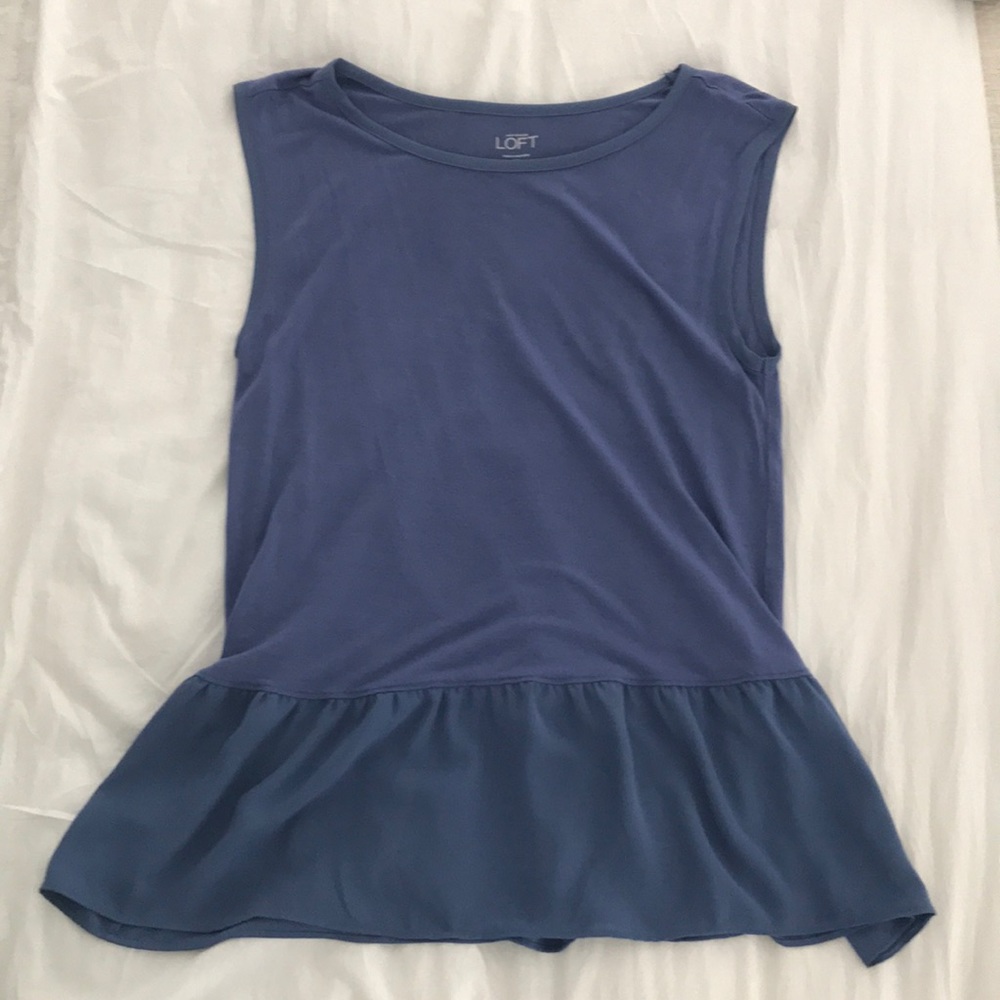 Loft Ruffled tank top